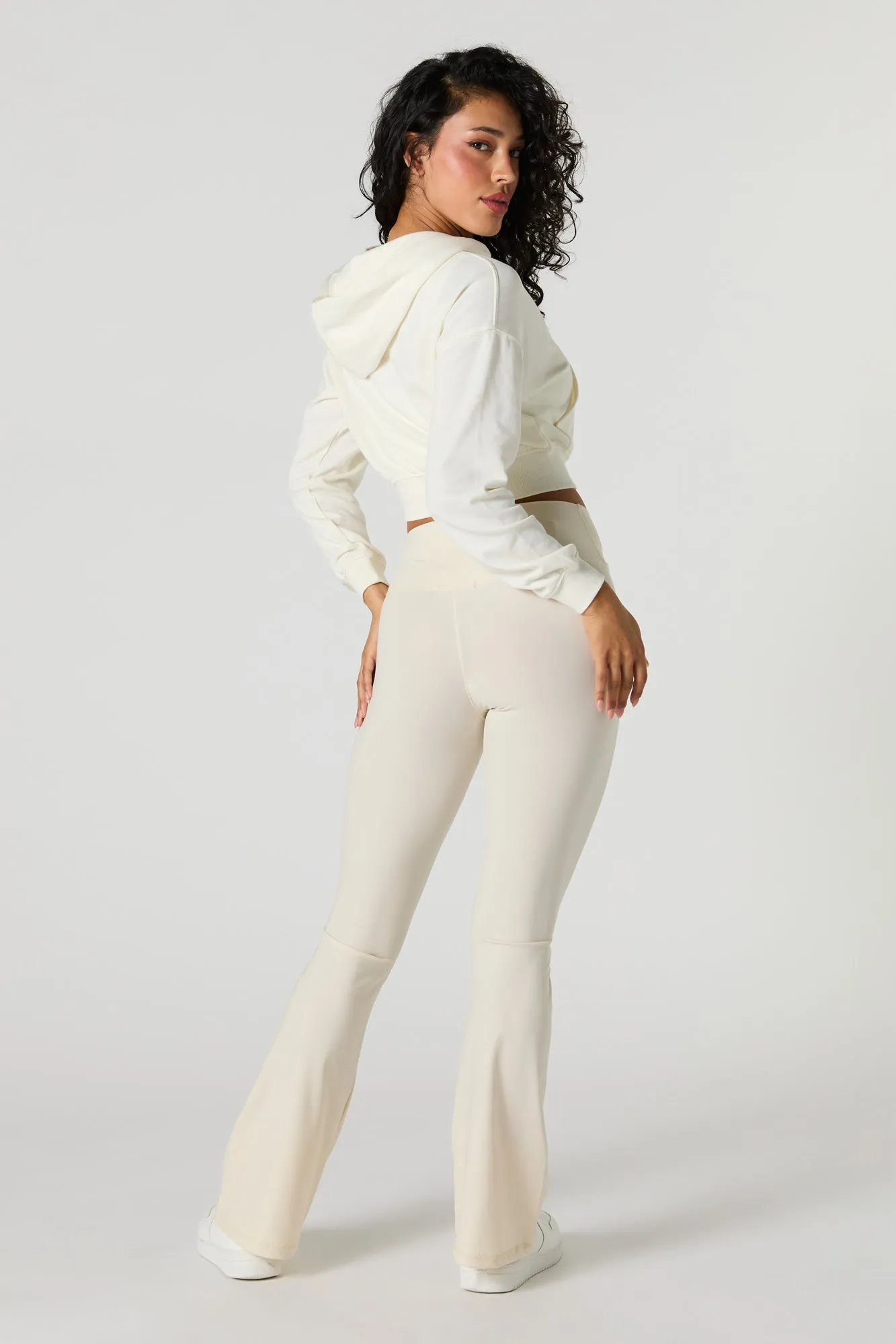 Surplice Waist Flare Pant