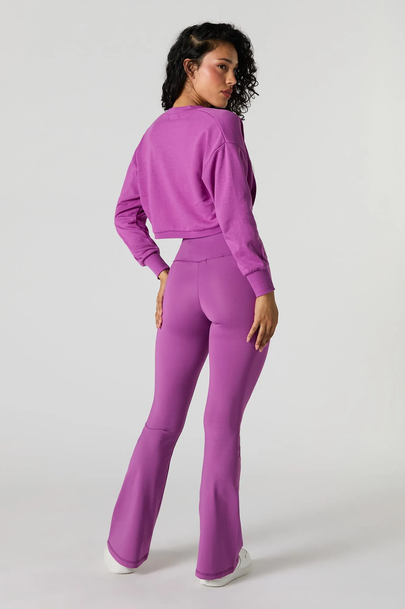 Surplice Waist Flare Pant