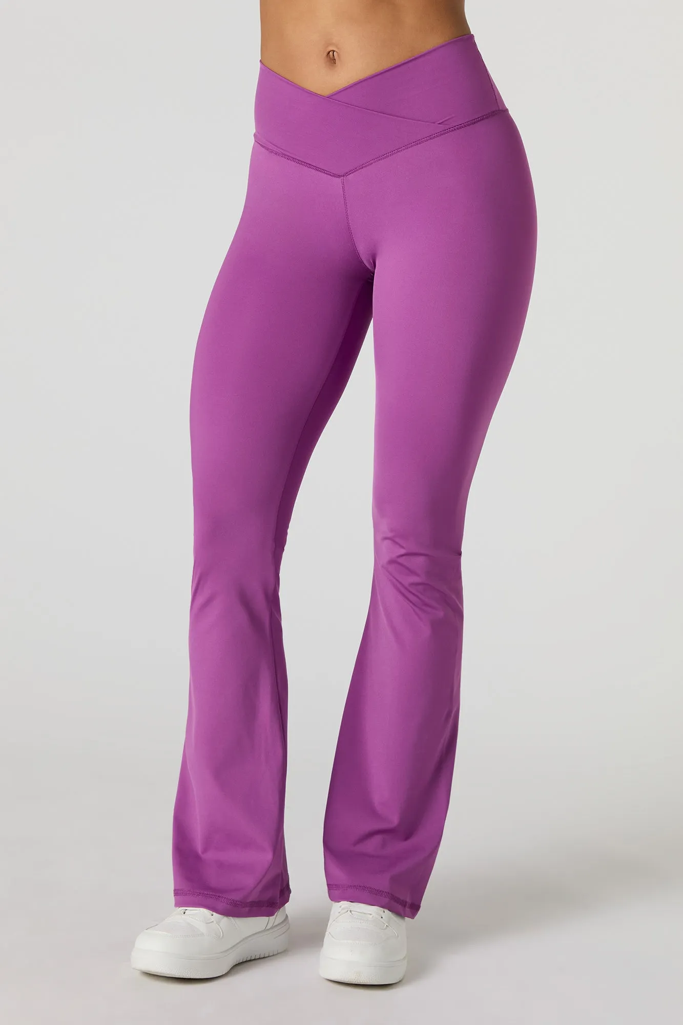 Surplice Waist Flare Pant