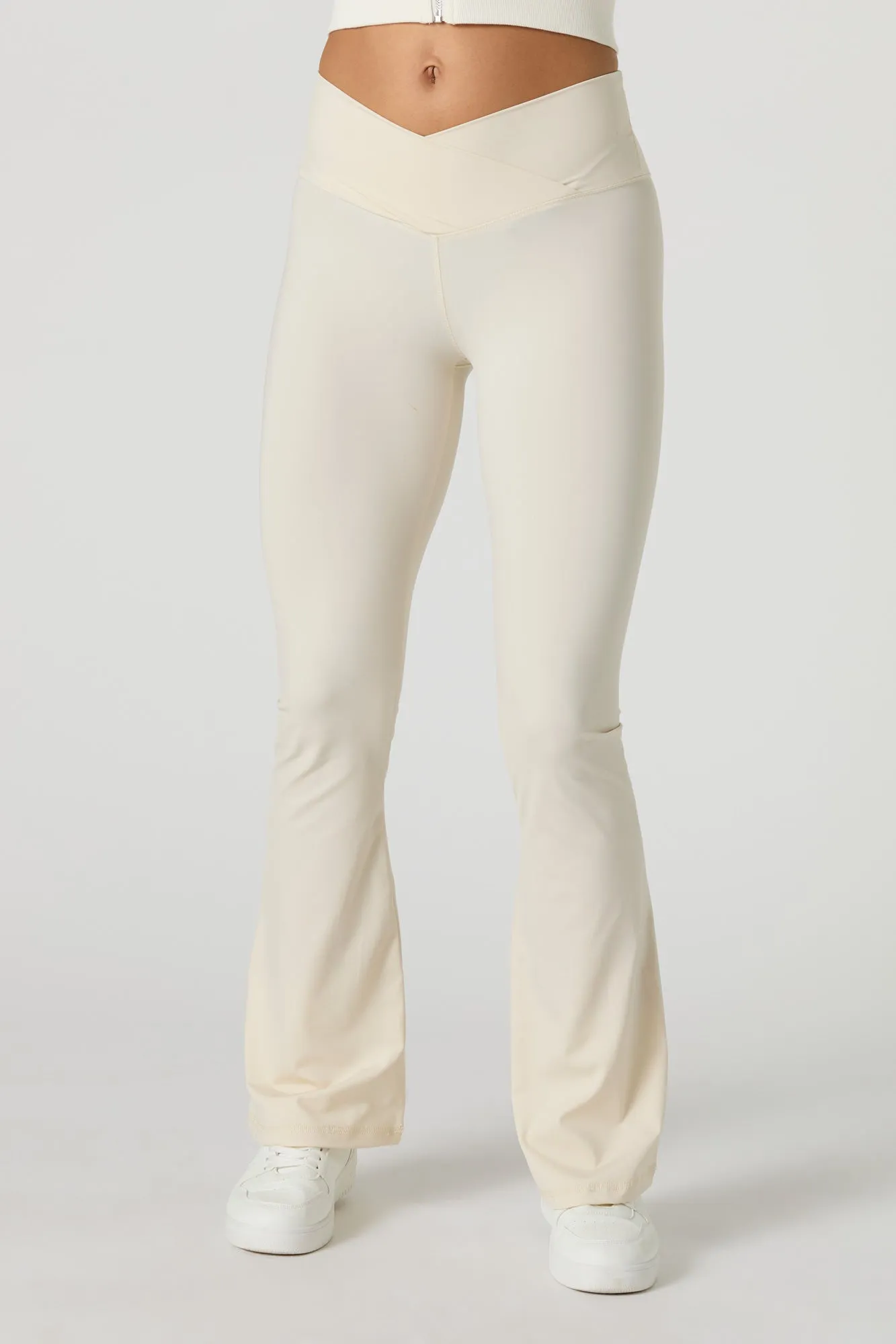 Surplice Waist Flare Pant