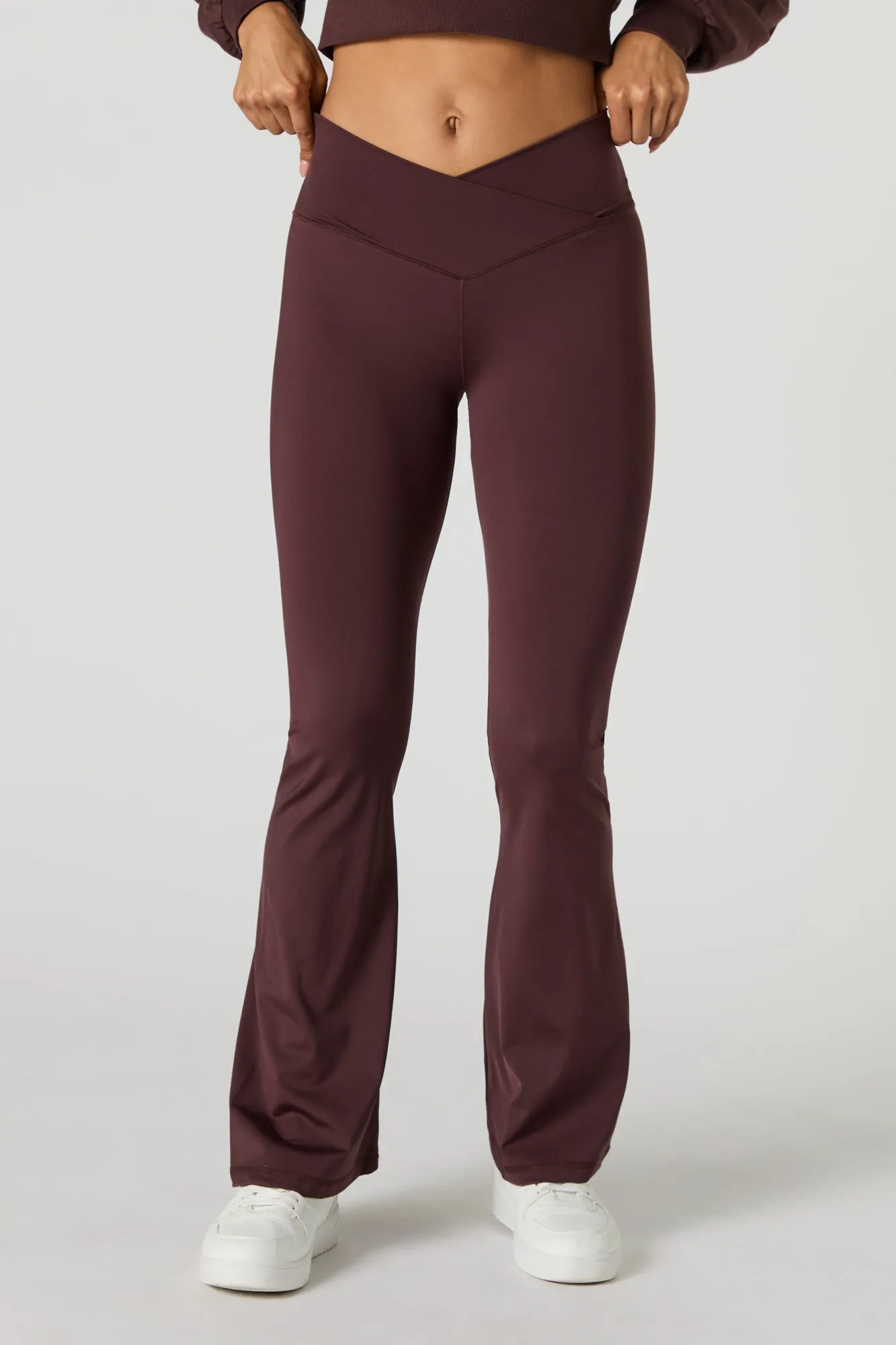 Surplice Waist Flare Pant