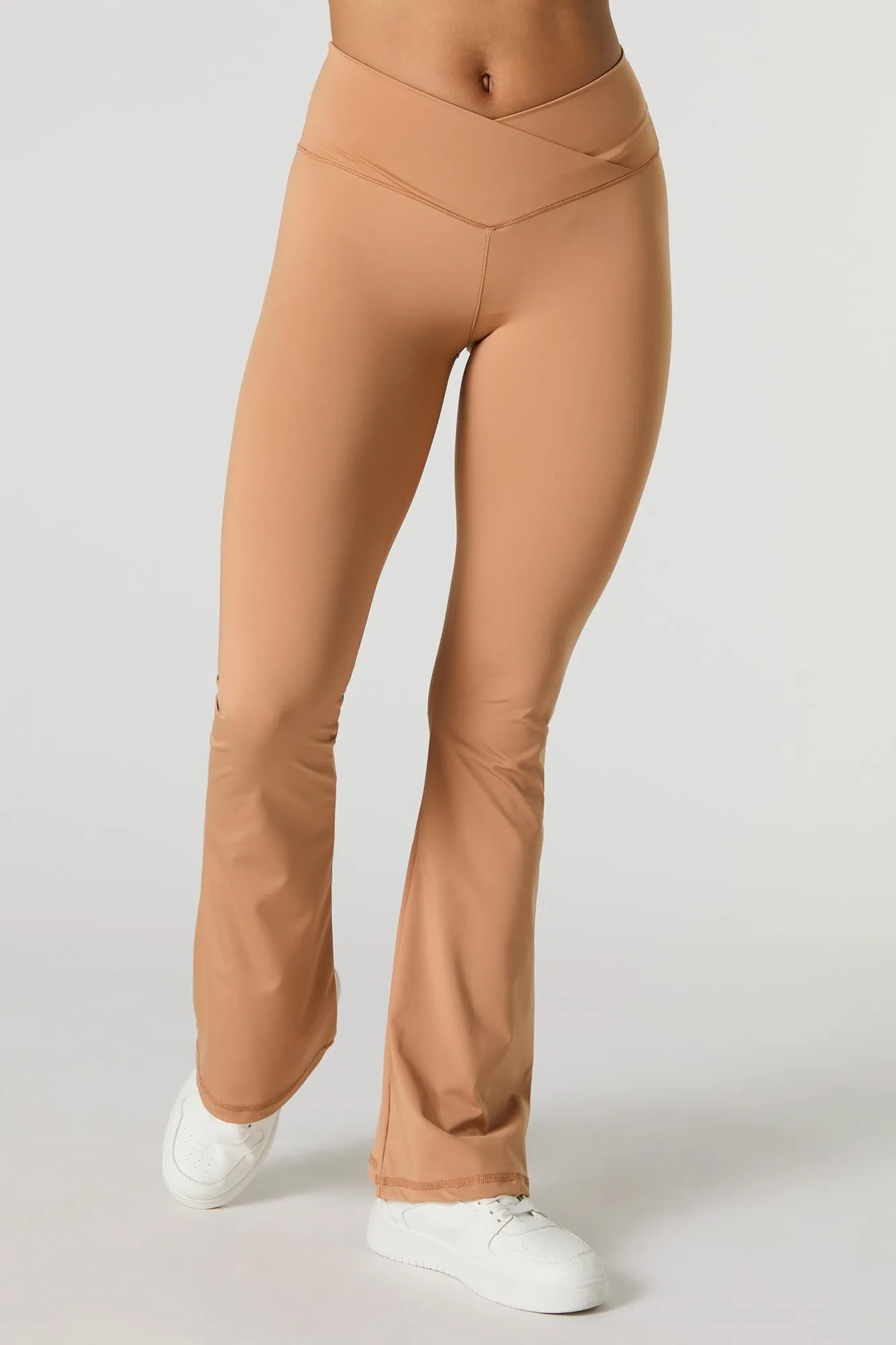 Surplice Waist Flare Pant