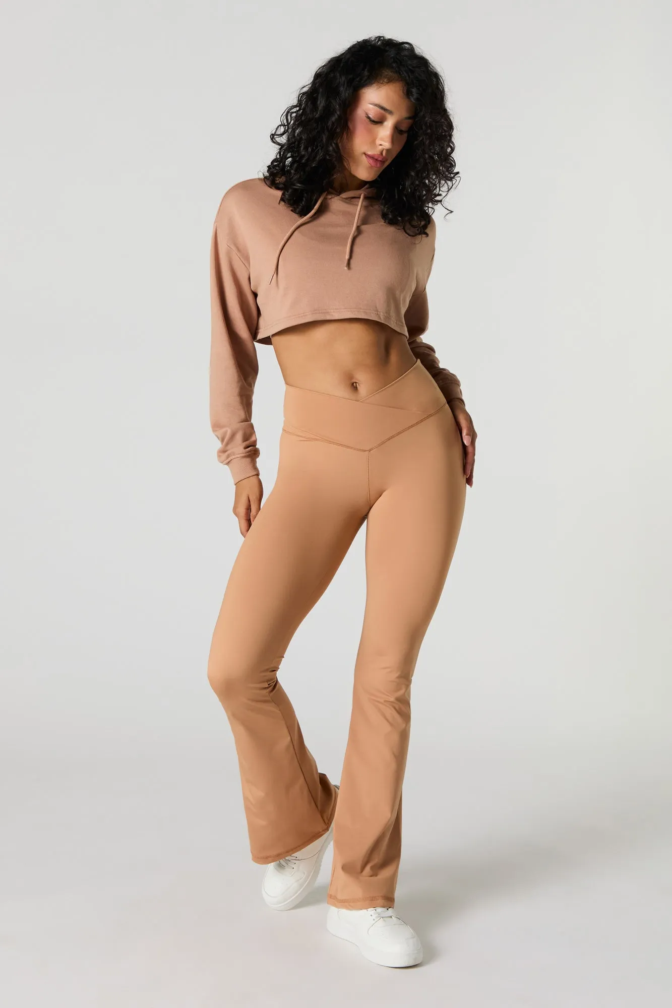 Surplice Waist Flare Pant