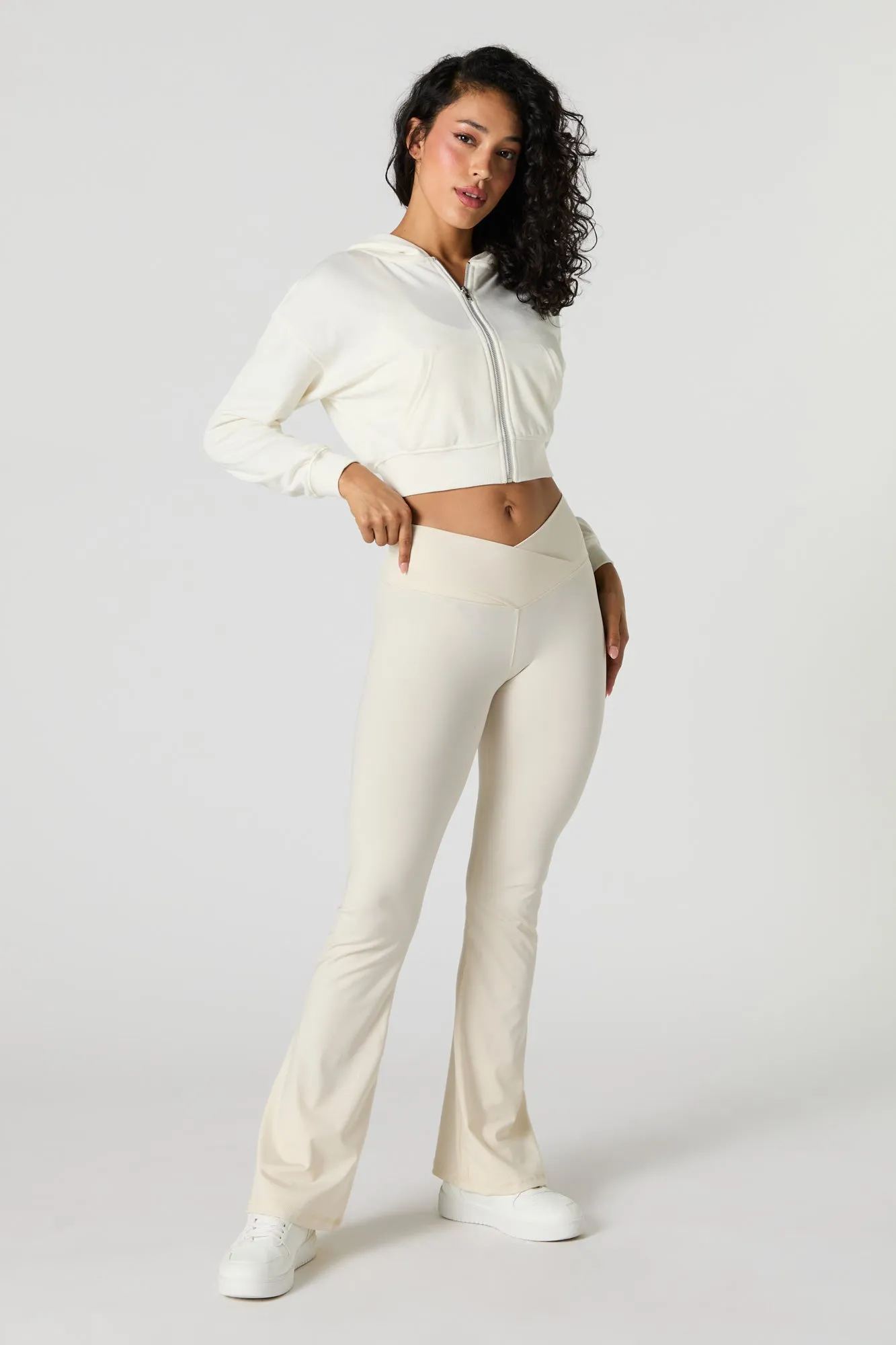 Surplice Waist Flare Pant