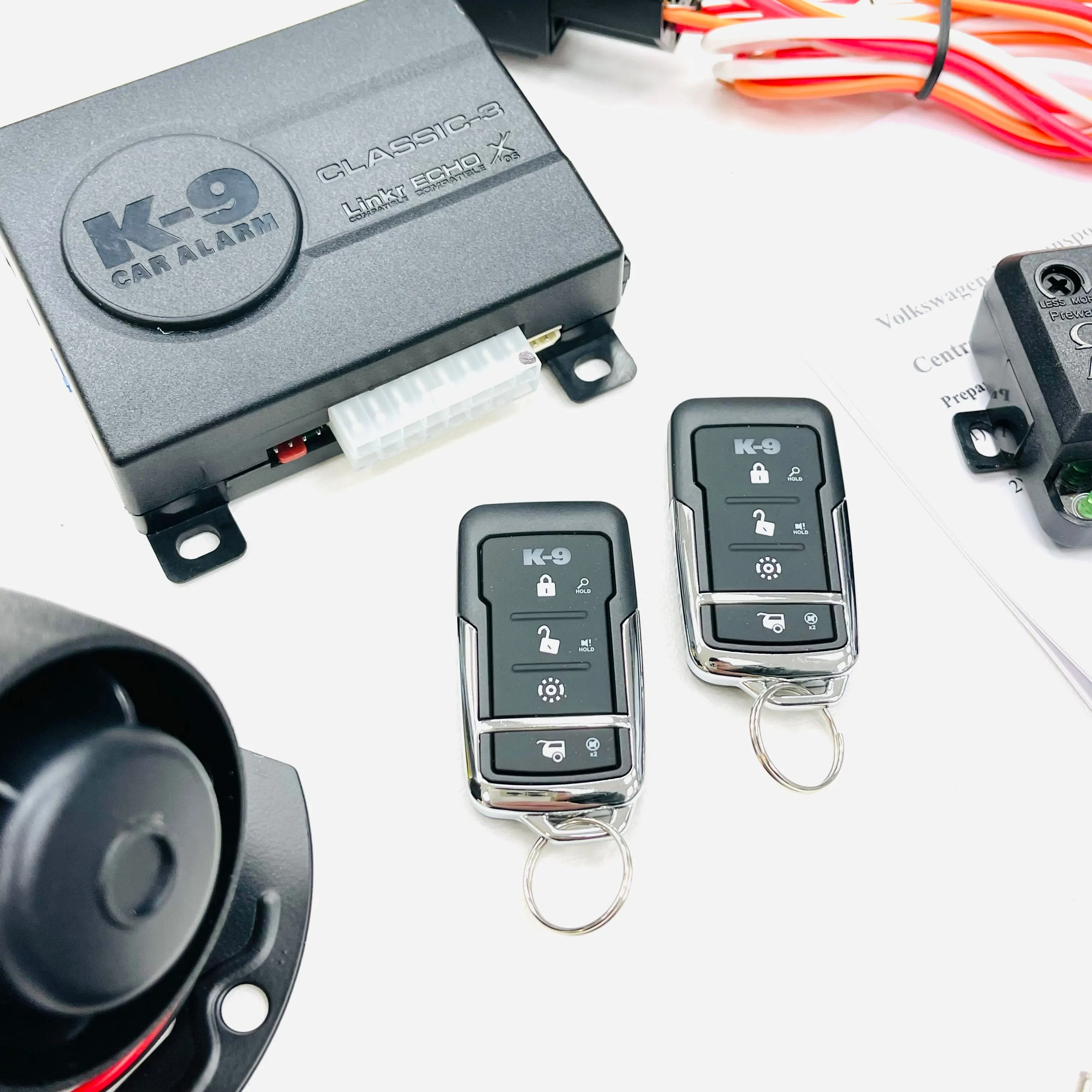 T4 3dr & Twin Rear Door Central Locking Kit & Deluxe Alarm