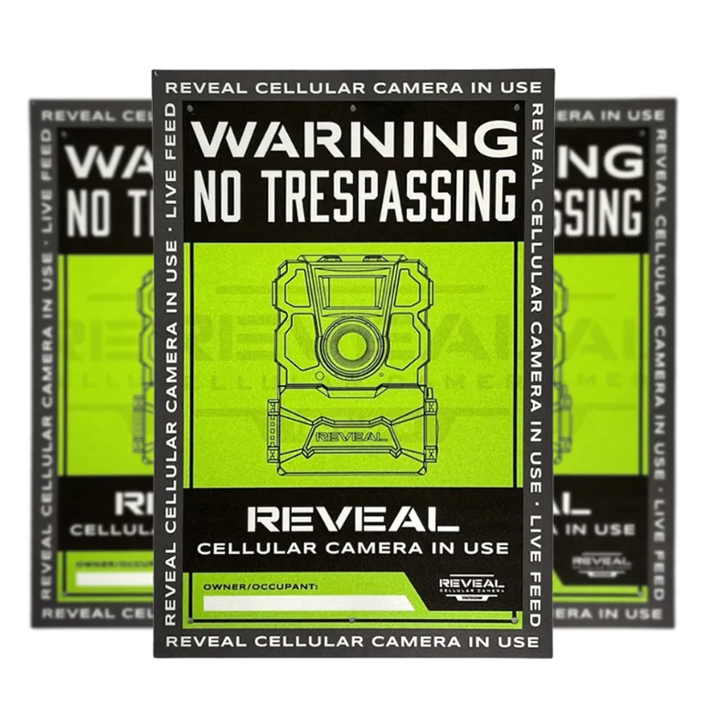 Tactacam No Trespassing Signs