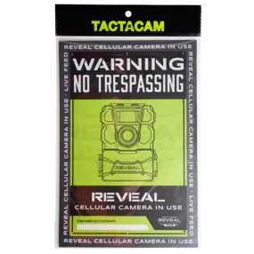 Tactacam No Trespassing Signs