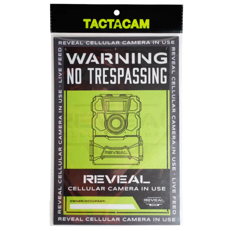 Tactacam No Trespassing Signs