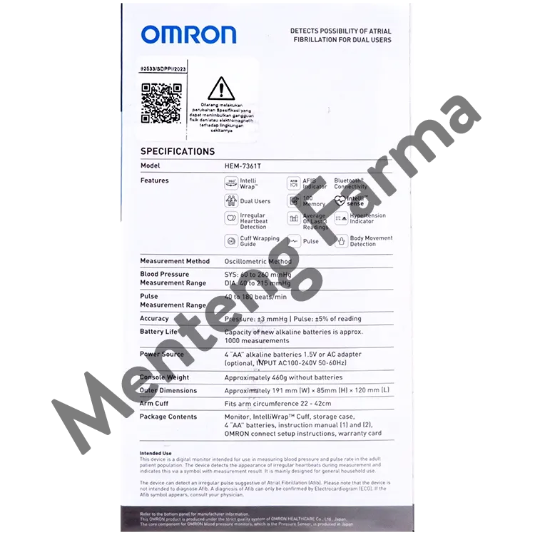 Tensimeter Digital Omron HEM-7361T - Pengukur Tekanan Darah