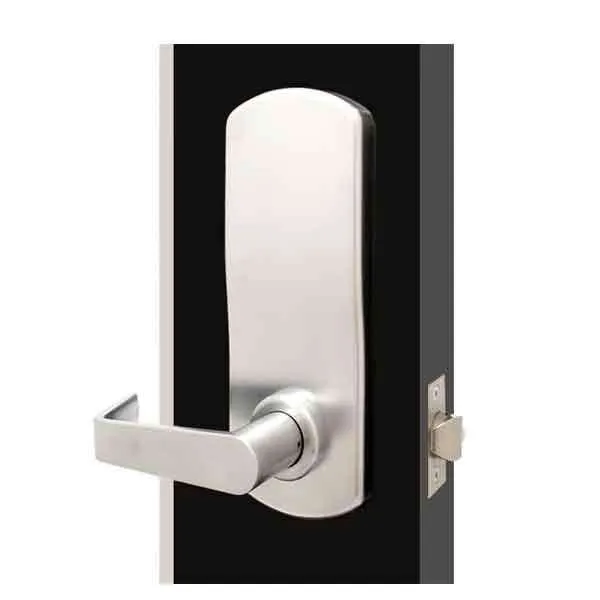 TownSteel - XCE2010S - Electronic Push Button Lever Set - IC Core ( SFIC ) - Rigid Lever Set - Satin Chrome  - Grade 1