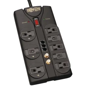 Tripp Lite TLP808TELTV Protect It! 8-Outlet Surge Protector (2,160 Joules; 8ft cord; Tel/modem/fax protection)