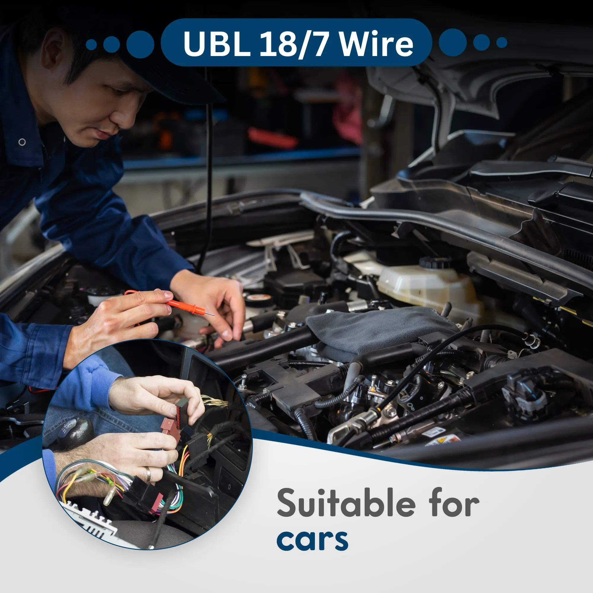 UBL 18/7 Wire - 1 Foot