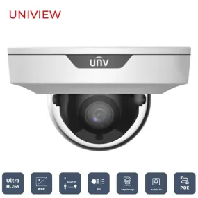 Uniview / UNV / IP / 4MP / Dome Camera / Fixed / 2.8mm Lens / WDR / 30m Smart IR / 3 Year Warranty / UNV-354SR3-ADNPF28-F