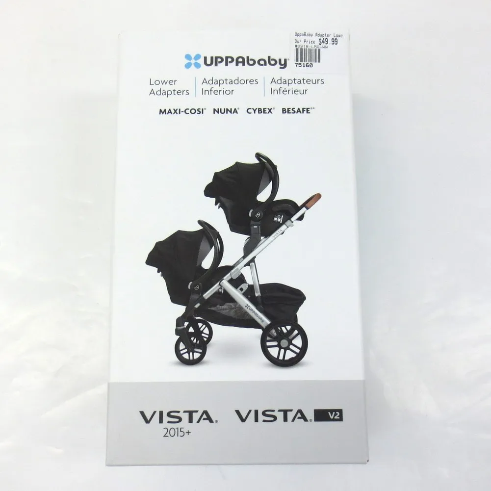 UPPAbaby Vista Lower Car Seat Adapters - Compatible with Vista 2015-2019 and Vista V2 (82272) (Open Box)