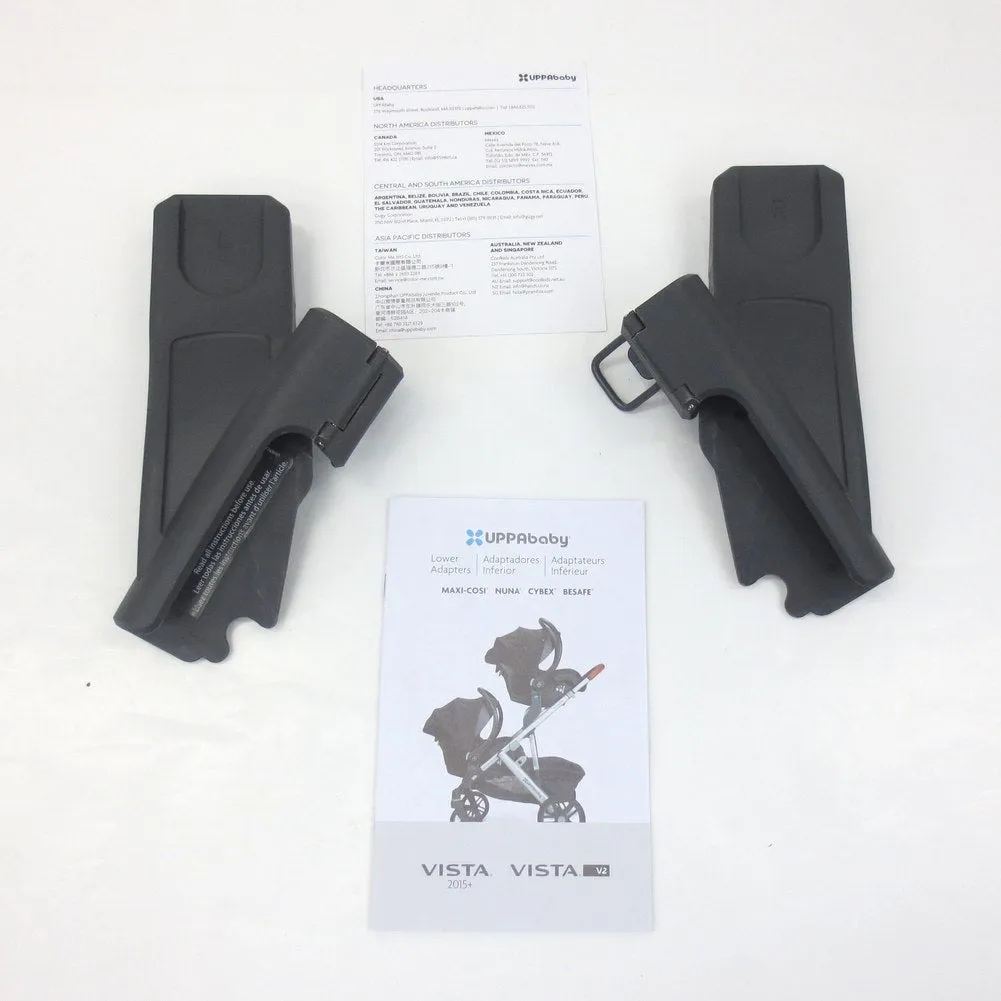 UPPAbaby Vista Lower Car Seat Adapters - Compatible with Vista/Vista V2 (82070)(Open Box)