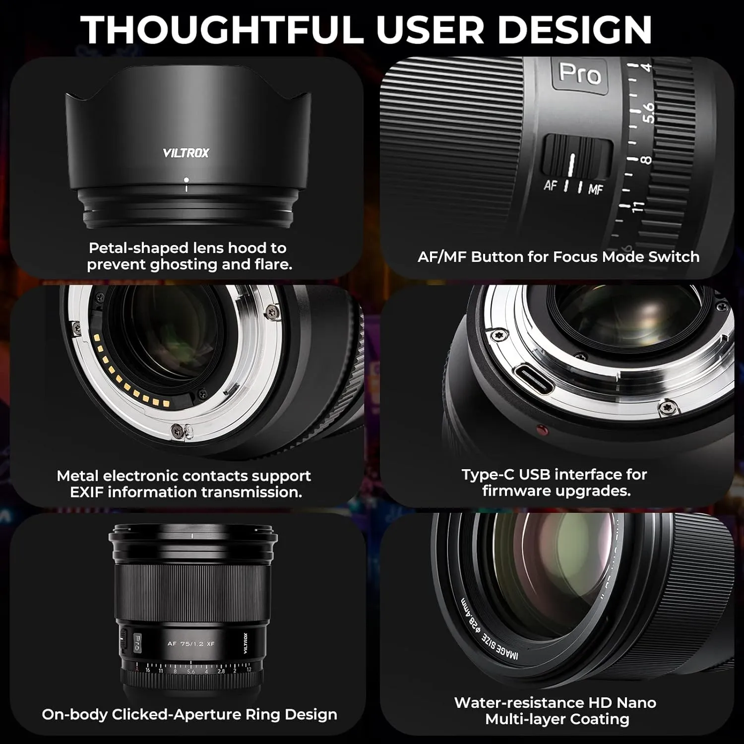 Viltrox 75mm F1.2 Pro Level Autofocus Lens, Compatible with Fuji X-Mount Mirrorless Cameras X-A7 X-E2S X-E3 X-E4 X-H1 X-H2 X-H2S X-Pro2 X-Pro3 X-S10 X-T1 X-T1 IR X-T10 X T100 X-T2 X-T20 X-T200 X-T3