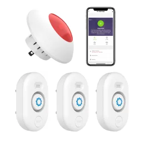 Water Leak Detector 3 Packs with WiFi Gateway