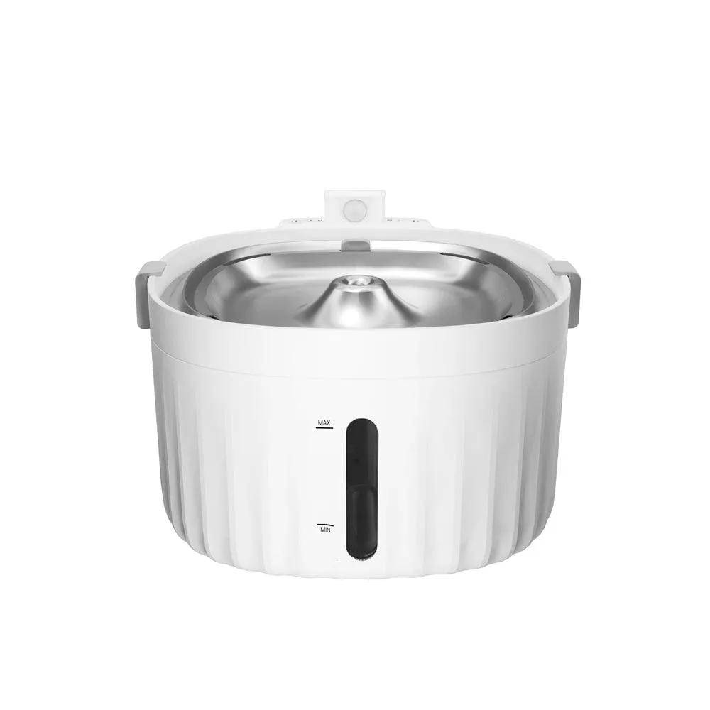 Wireless Stainless Steel Cat Water Fountain | 40-45 Days Battery Life Single Charge