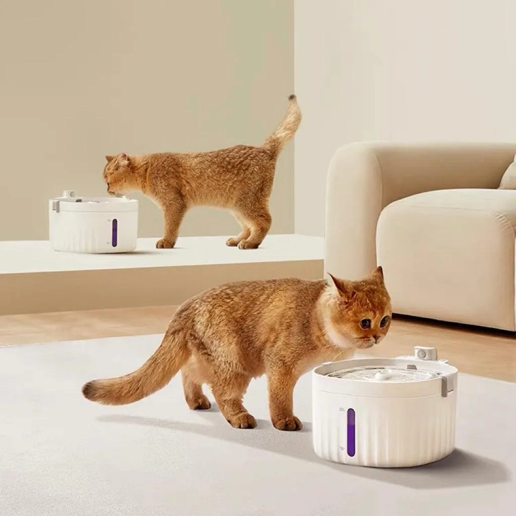 Wireless Stainless Steel Cat Water Fountain | 40-45 Days Battery Life Single Charge