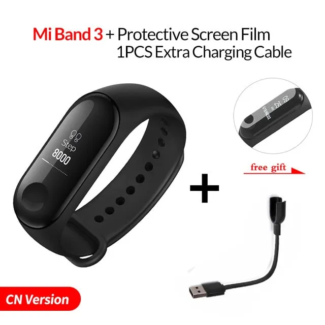 Xiaomi Mi Band 3 Smart Wristband Fitness Bracelet MiBand Band3  0.78" Message Display OLED Message Heart Rate Time Smartband