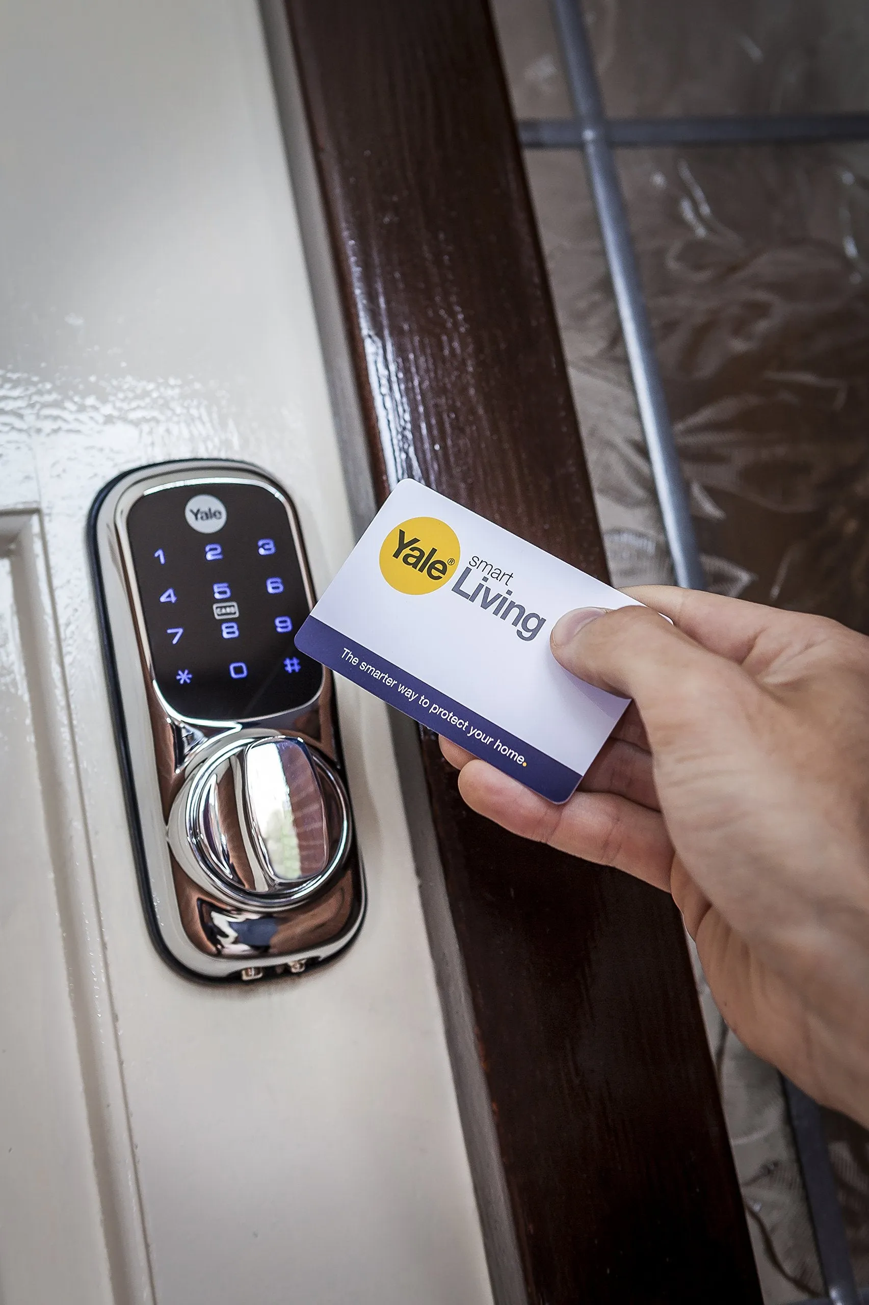 Yale Smart Living YD-01-CON-NOMOD-SN Keyless Connected Ready Smart Door Lock, Satin Nickel